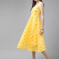 Ahalyaa Women's Traditional wear Dress - Yellow | Swadesiicart