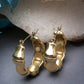NVR Women Gold Circular Hoop Earrings | Swadesiicart