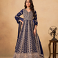 Anaita Navy Blue Faux Georgette Stitched Anarkali Suit with Heavy Embroidery Work