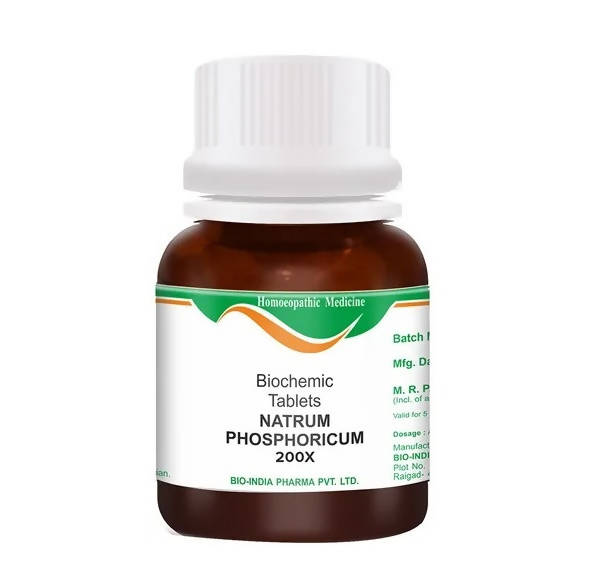 Bio India Homeopathy Natrum Phosphoricum Biochemic Tablets | Swadesiicart