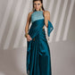 Blue Satin Rangoli Solid Fancy Designer Saree - Nafisa