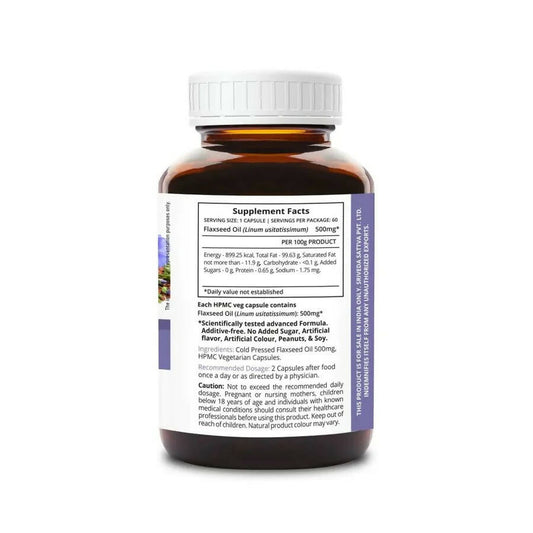 Sri Sri Tattva Supasupp Flaxseed Oil Capsules - Swadesiicart