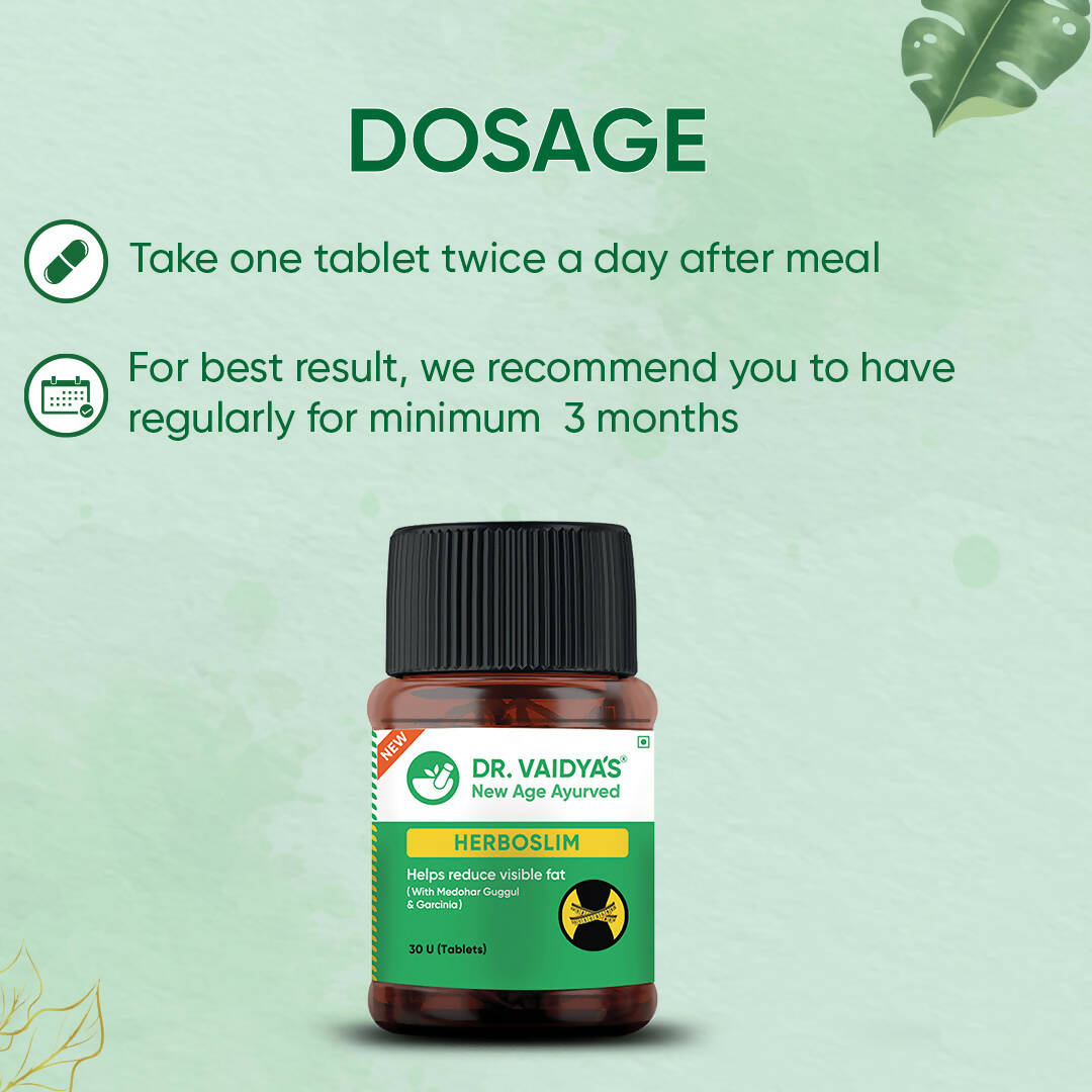 Dr. Vaidya's Herboslim Tablets | Swadesiicart