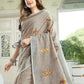 Shree Shyam Fashion Linen Light Beige Saree