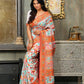 Shree Shyam Fashion Linen Cotton(Woven Work) Multicolour Saree