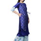 Ahalyaa Women's Traditional wear Kurta Set - Royal Blue | Swadesiicart