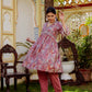 Vaasva Women Brown Muslin Floral Print Alia cut Kurta & Pant (Cord set) - Swadesiicart