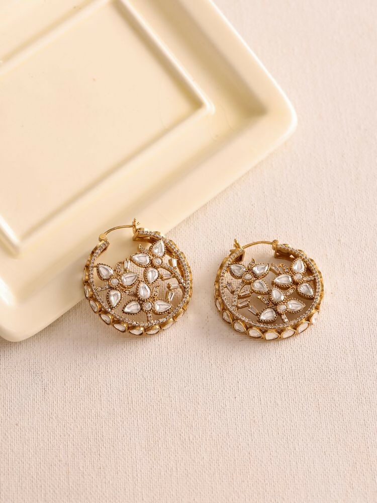 Moissanite Diamond Earrings - Ruby Raang | Swadesiicart