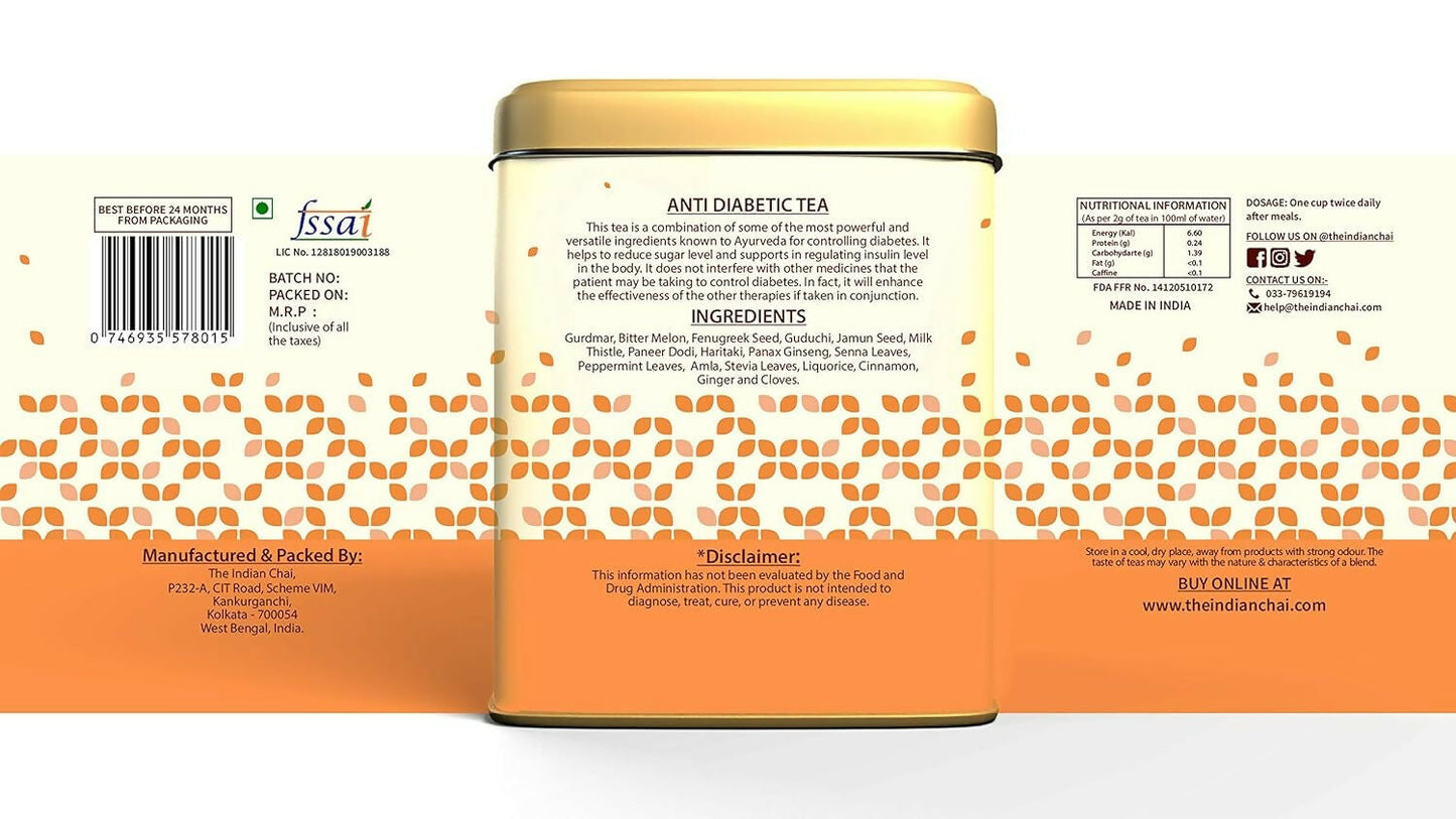 The Indian Chai - Anti Diabetic Tea | Swadesiicart