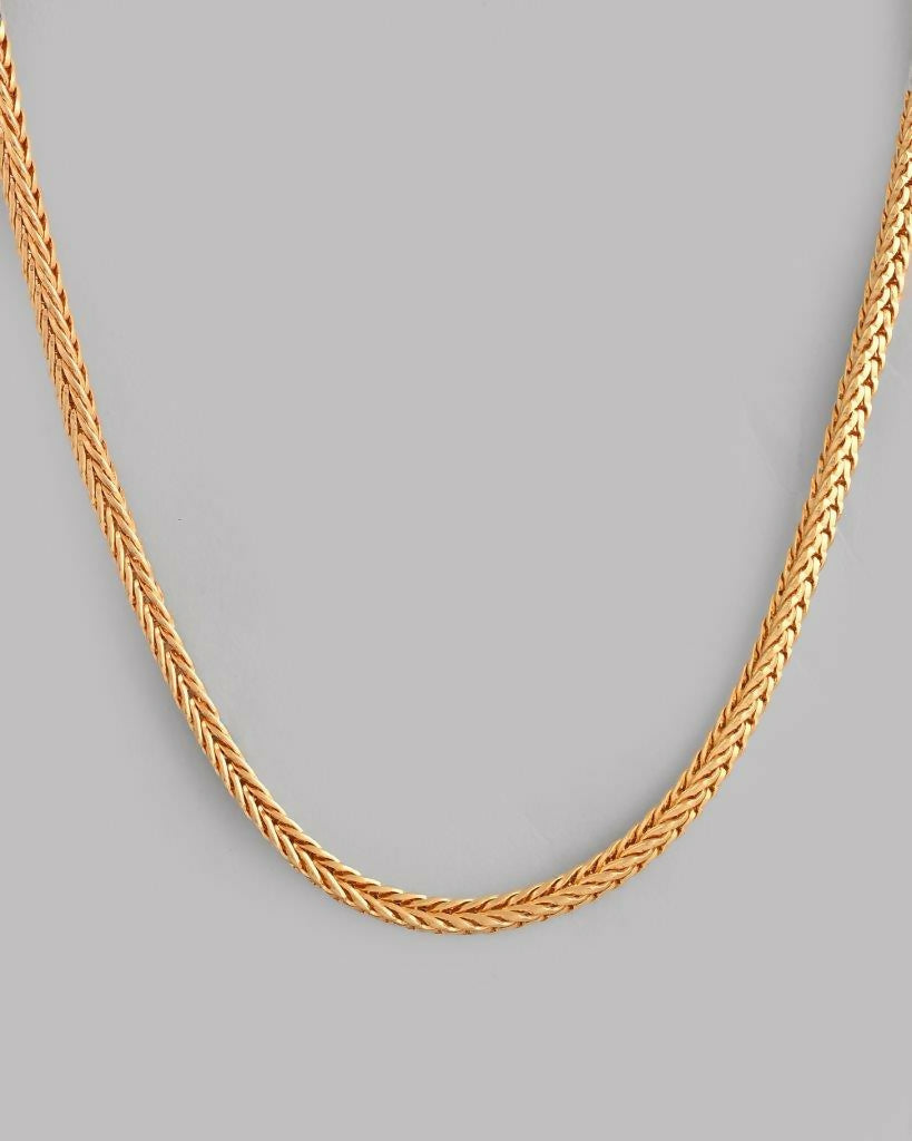 VOJ Gold-Polished Thick Snake Chain | Swadesiicart