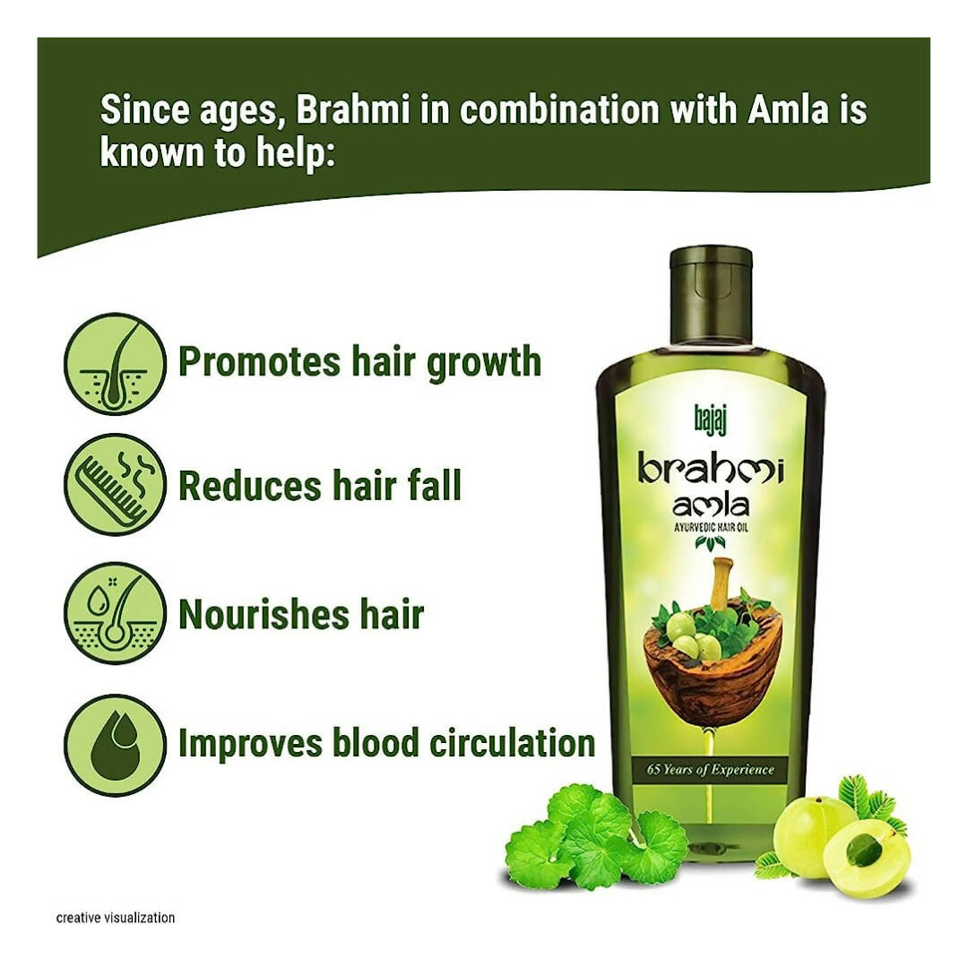 Bajaj Brahmi Amla Hair Oil - Swadesiicart