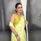 Aayaa Designer Printed Georgette Saree - Multi Color