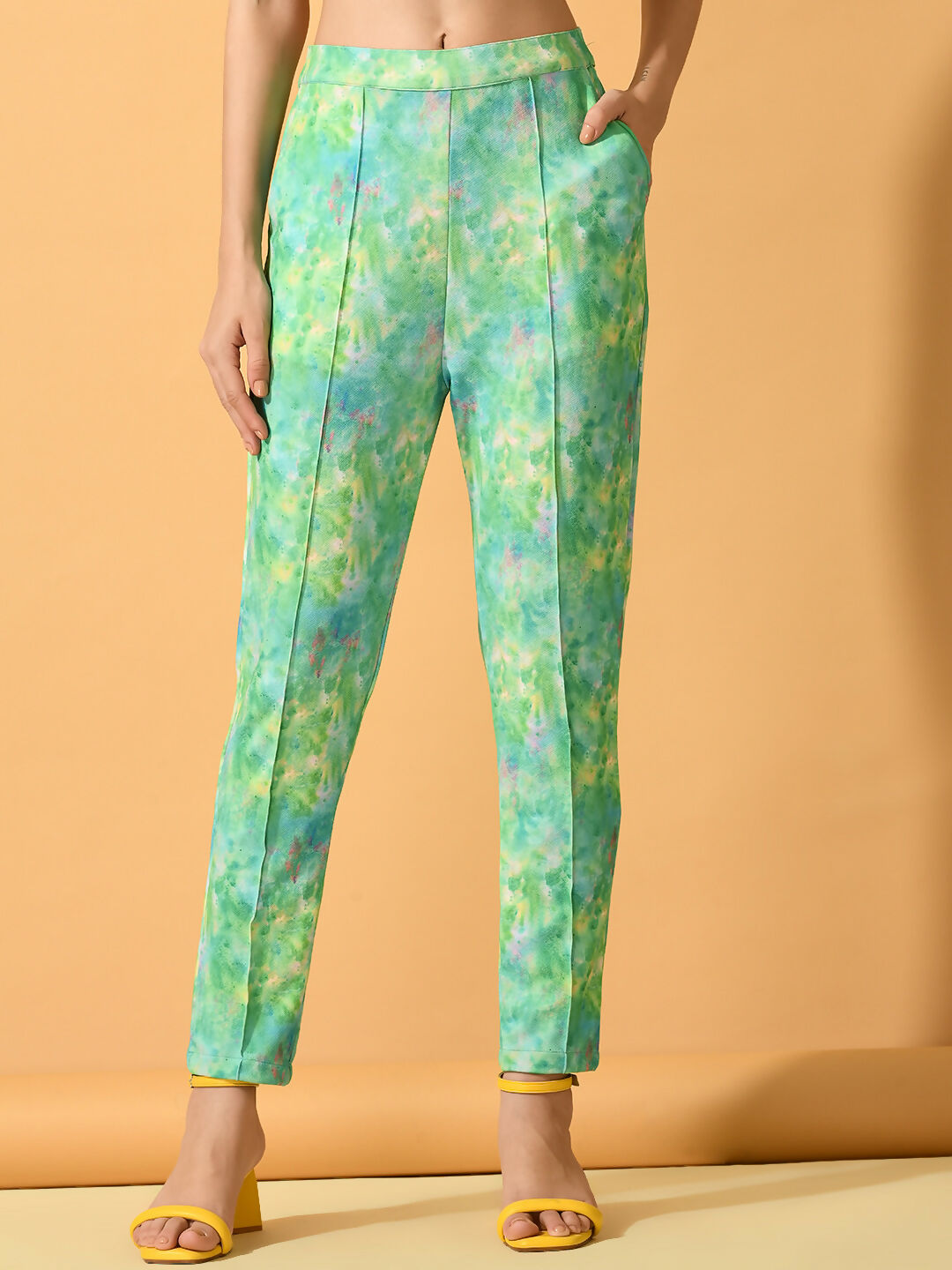 Myshka Women's Multi Printed Coat With Trousers - Swadesiicart