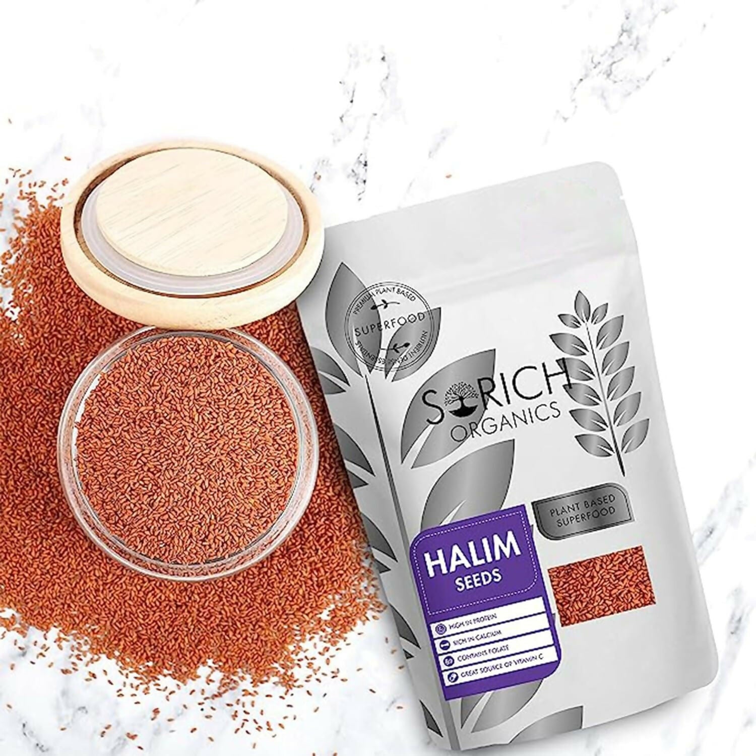 Sorich Organics Raw Halim Seeds (Aliv Seeds) | Swadesiicart
