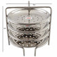 Jain Stainless Steel Small Idiappam Stand - 4 Plates - Swadesiicart