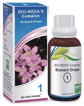 Bio India Homeopathy Complex 1 Stomach Drops | Swadesiicart