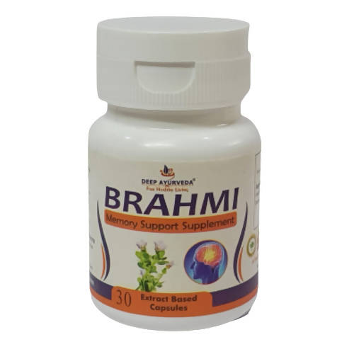 Deep Ayurveda Brahmi 500mg Veg Capsule - DEEP AYURVEDA
