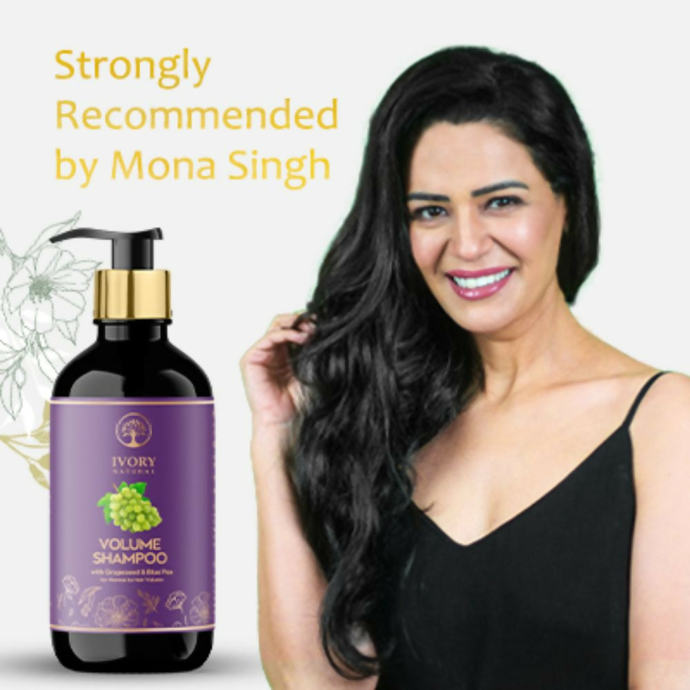 Ivory Natural Hair Volume Shampoo For Thicker And Voluminous Hair | Swadesiicart