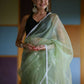 Vamsee Manbhari Green Organza Saree - Swadesiicart
