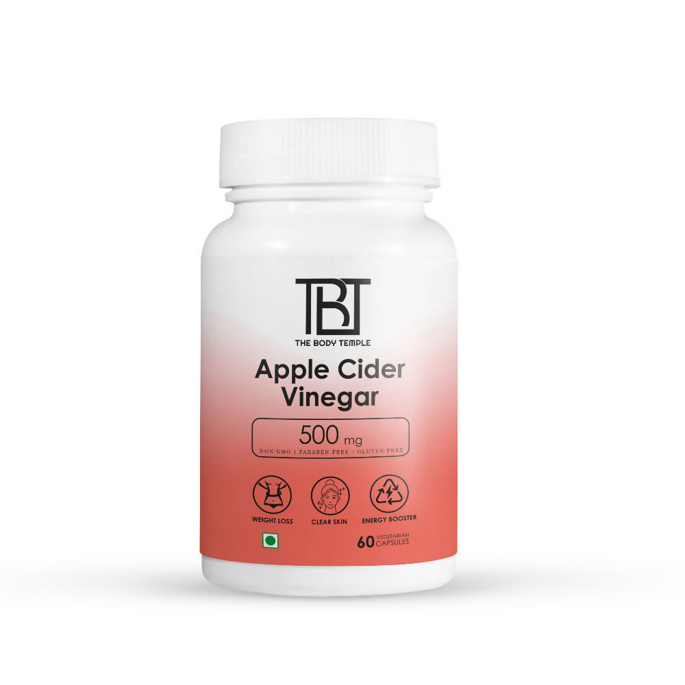 The Body Temple Apple Cider Vinegar 500mg Capsules | Swadesiicart
