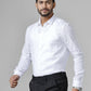 Ramraj Cotton Cotton Linen Full Sleeve White Shirt | Swadesiicart
