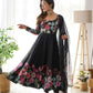 Joban Fashion Black Kurta Set Organza Sequin Embroidery Work - Swadesiicart