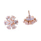 NVR Women Golden Cz Studded Studs Earrings | Swadesiicart