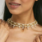 Nuyug 22K Gold-Plated Kundan & Pearl Studded Matha Patti Head Jewellery | Swadesiicart