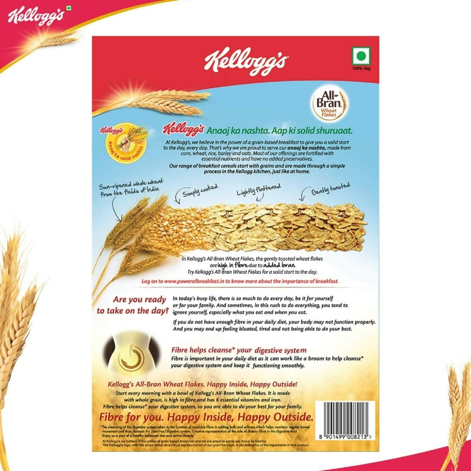 Kellogg’s All Bran Wheat Flakes - Swadesiicart