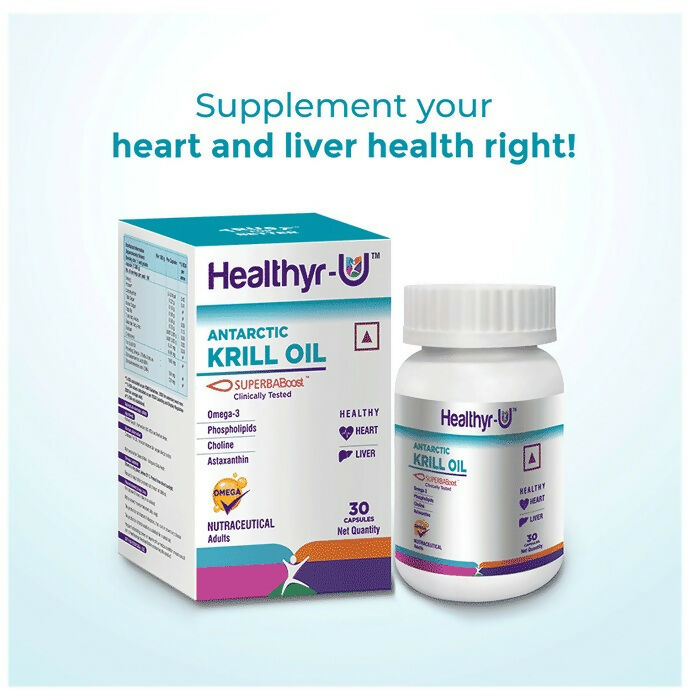 Healthyr-U Antarctic Krill Oil Capsules - Swadesiicart