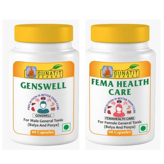 Gunatit Herbal combo of Genswell + Fema Healthcare | Swadesiicart