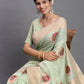 Shree Shyam Fashion Linen Cotton Light Green Saree