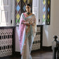 Vishnu Weaves Women's Firozi Muga Cotton Saree with Blouse - Swadesiicart