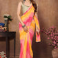 Partywear Designer Multi Georgette Fancy Saree - Satrangi | Swadesiicart