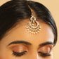 Nuyug 18K Gold Plated Ethereal Pearl Drops Maang Tikka | Swadesiicart