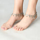 Mominos Fashion Kamal Johar Oxidised Silver Adjustable Anklets | Swadesiicart
