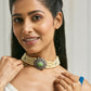 Nuyug Pearl Beaded Jade Stone Choker Necklace | Swadesiicart