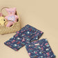 Breathables Kids Cotton Owl Print Co-Ord Night Suit – Navy Blue