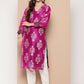 Ahalyaa Women's Traditional wear Kurta - Pink | Swadesiicart