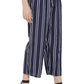 Asmaani Navy Blue Color Rayon Fabric Stripped Palazzo