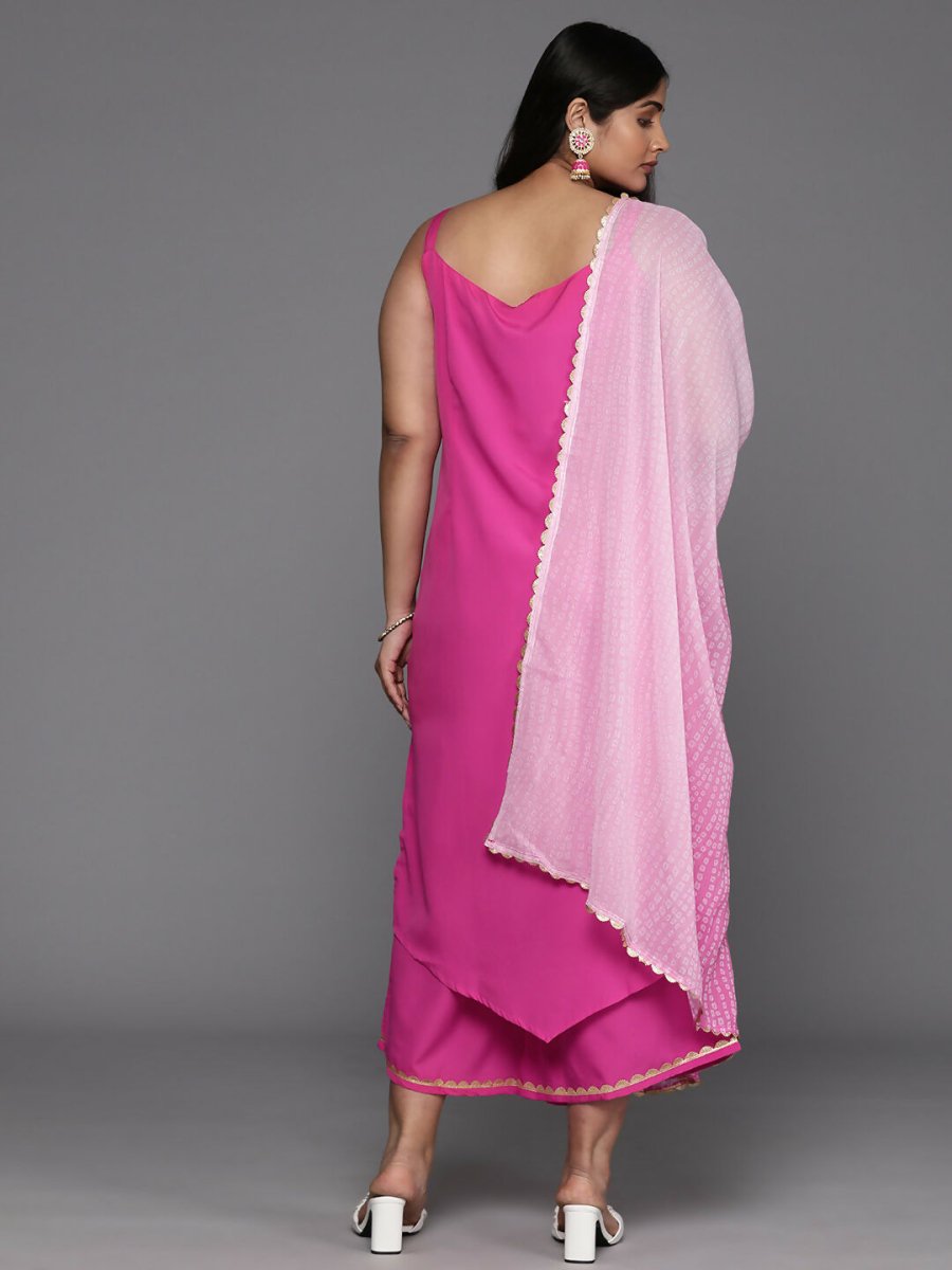 Ahalyaa Women's Traditional wear Kurta Set - Pink | Swadesiicart