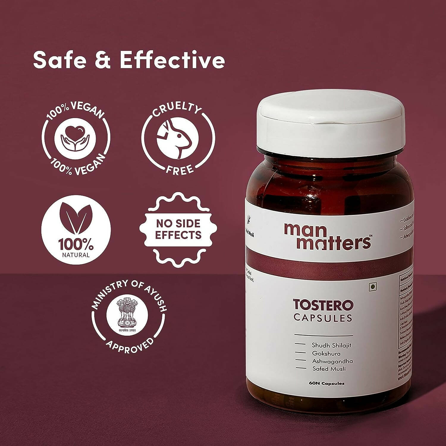 Man Matters Testero Capsules - Swadesiicart