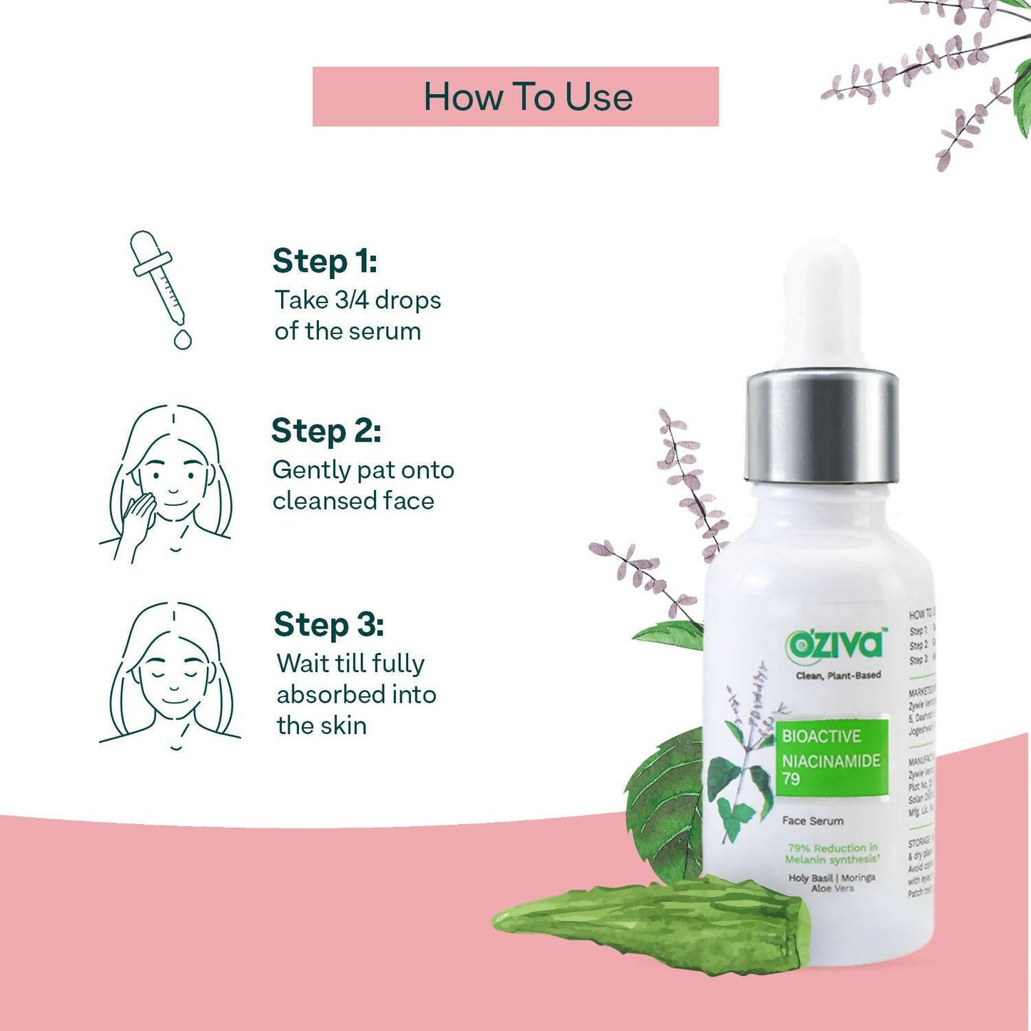 OZiva Bioactive Niacinamide 79 Face Serum - Swadesiicart