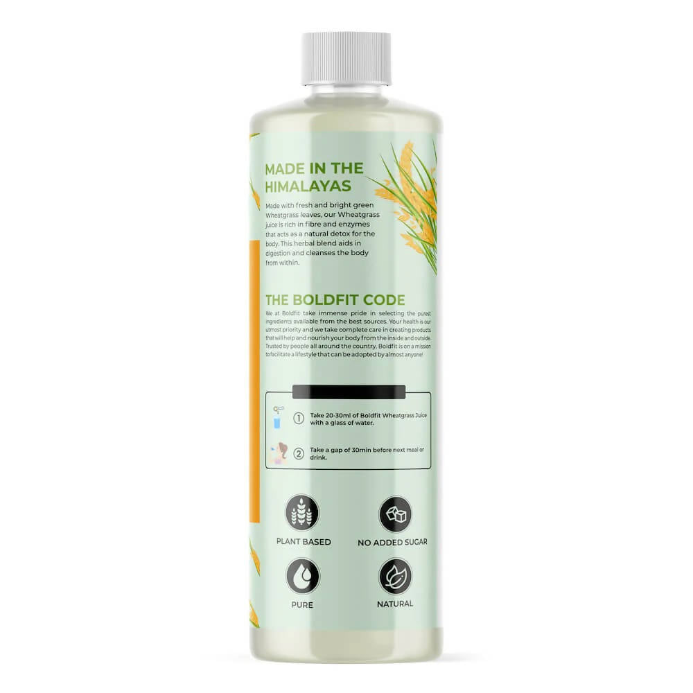 Boldveda Cold Pressed Wheatgrass Juice | Swadesiicart
