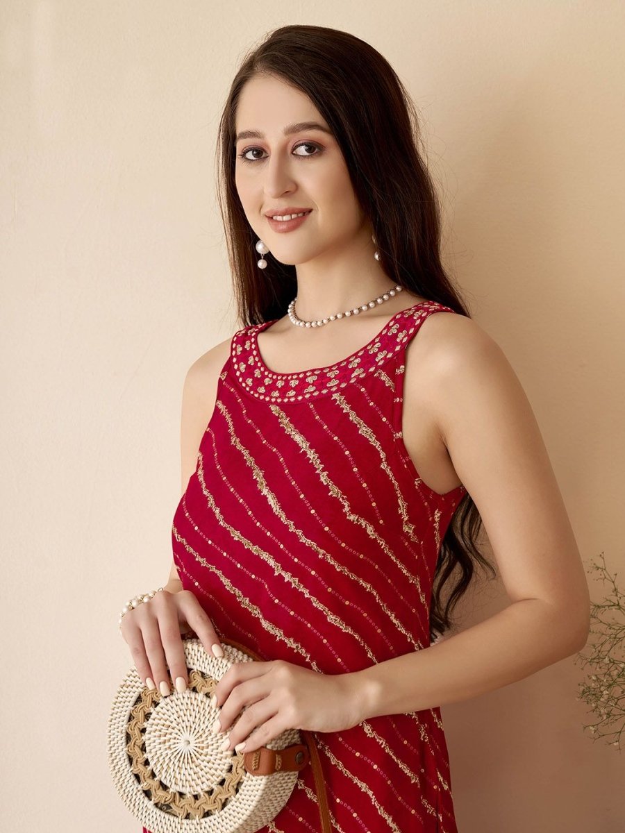 Anouk leheriya Printed Straight Kurta - Swadesiicart