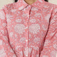 Kaajh Women's Pink Printed Cotton Co-ord Set - Swadesiicart