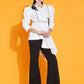 Women Republic White Shirt With Sequence Embroidery And Bellbotton Pants | Swadesiicart