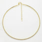 NVR Women's Gold-Toned CZ-Studded Choker Necklace | Swadesiicart