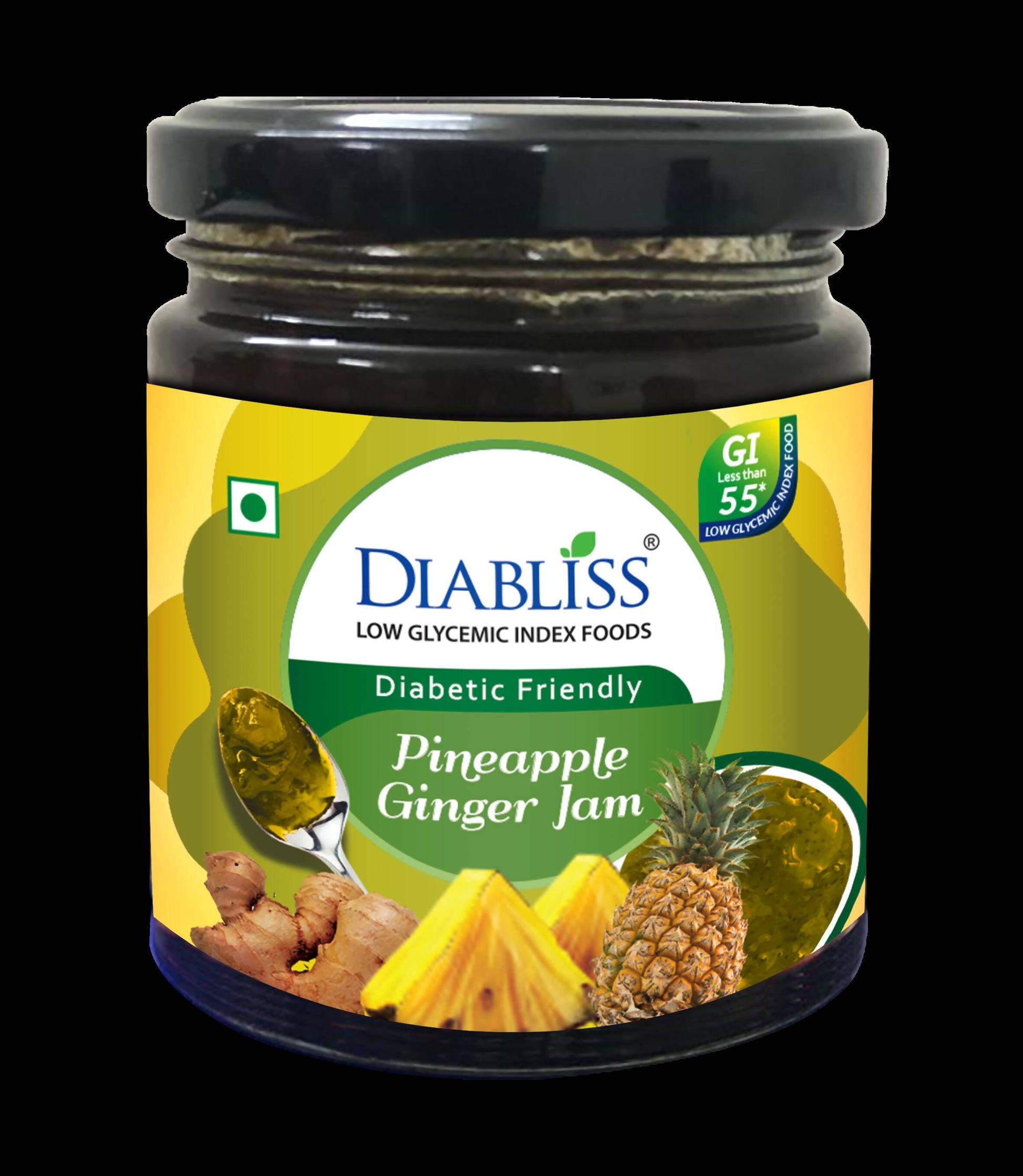 Diabliss Diabetic Friendly Pineapple Ginger Jam - Altcheeni