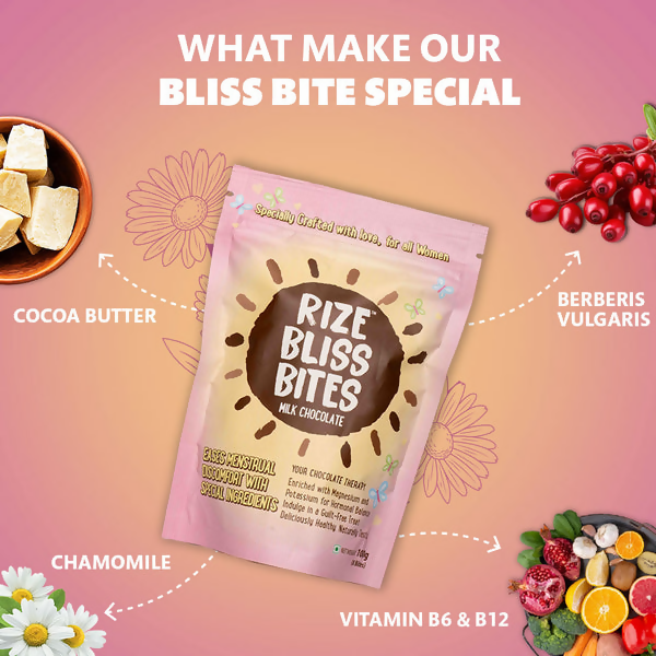 Rize Energy Bar Bliss Bites - Milk Chocolate | Swadesiicart